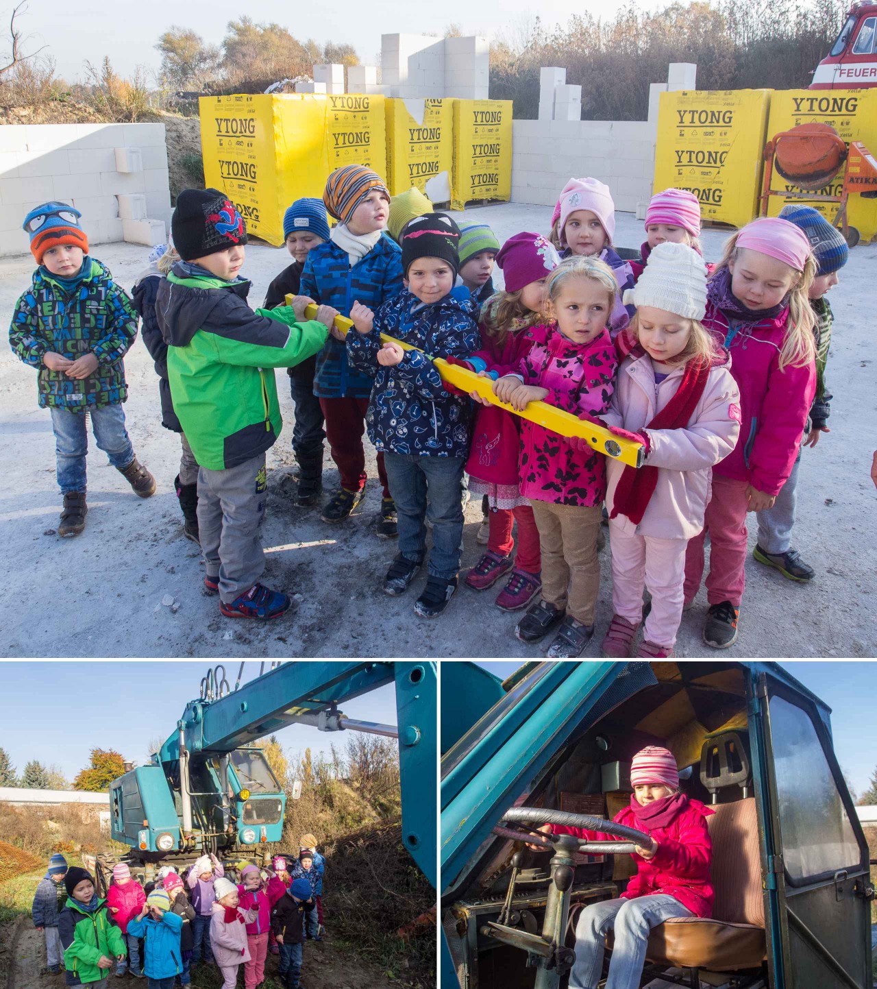 Besuch auf der Baustelle